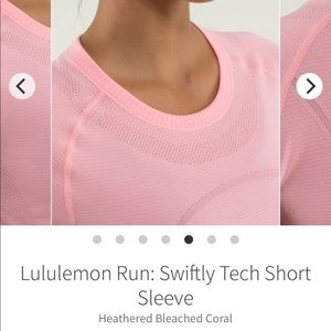Lululemon Swiftly Tech Short Sleeve Race Length 6